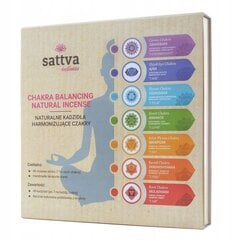 Suitsutikkujen sarja Chakra Box, Sattva Ayurveda, 49 kpl. hinta ja tiedot | Huonetuoksut | hobbyhall.fi