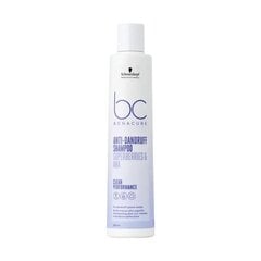 Hilseshampoo Schwarzkopf Bonacure Anti-Dandruff Shampoo 250ml hinta ja tiedot | Shampoot | hobbyhall.fi