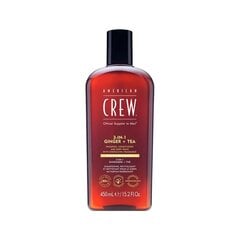 Shampoo, hoitoaine ja suihkugeeli American Crew 3in1 Ginger + Tea 450ml hinta ja tiedot | Shampoot | hobbyhall.fi