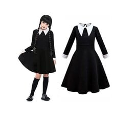 Mekko Wednesday Addams, S hinta ja tiedot | Naamiaisasut | hobbyhall.fi