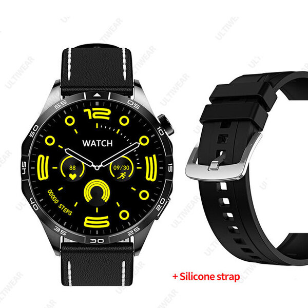 GT4 Smart Watch Aikuisten NFC Kompassi Älykello Sykemittari Bluetooth Puhelut Urheilukello GT4 46mm Android IOS