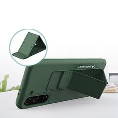 Wozinsky Kickstand silikoninen puhelinkuori Samsung Galaxy S21 5G:lle, musta hinta ja tiedot | Puhelimen kuoret ja kotelot | hobbyhall.fi