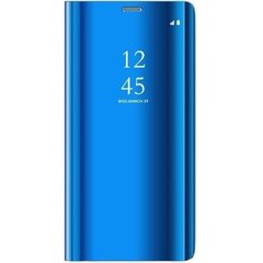 Mocco Clear View Cover Case For Samsung Galaxy A22 4G Blue hinta ja tiedot | Puhelimen kuoret ja kotelot | hobbyhall.fi