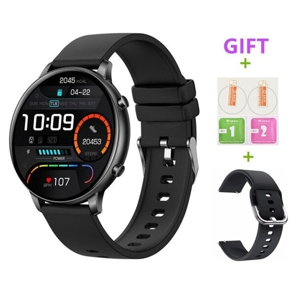 2024 Uusi Smart Watch Adult IP68 Vedenpitävä Full Touch Clock Sport Fitness Tracker Adult Smart Watch Android-puhelimelle iPhone