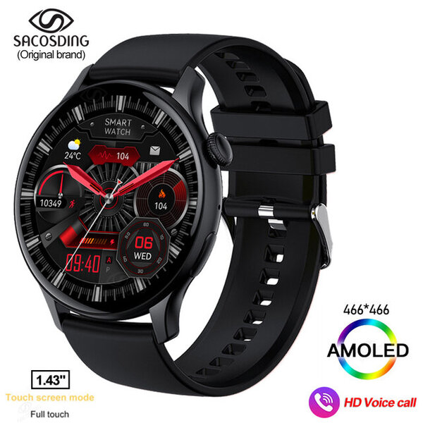 2024 Bluetooth Call Adult Smart Watch Full Touch Fitness IP68 vedenpitävä aikuisten älykello Lady Kello + laatikko Android IOS