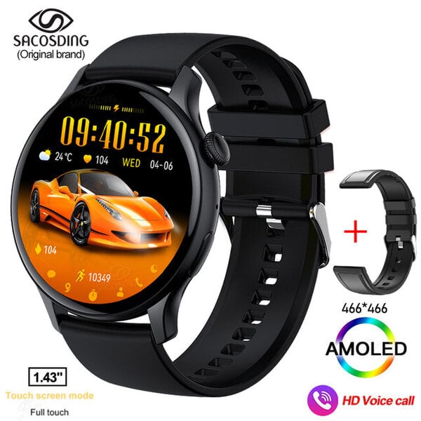 2024 Bluetooth Call Adult Smart Watch Full Touch Fitness IP68 vedenpitävä aikuisten älykello Lady Kello + laatikko Android IOS