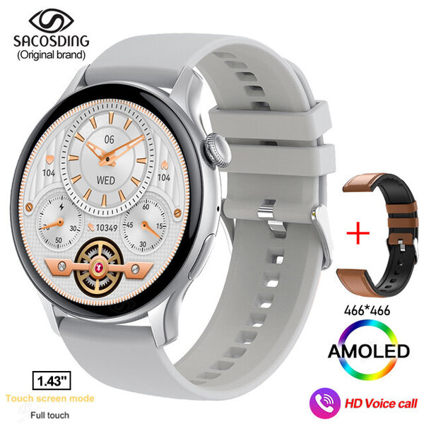 2024 Bluetooth Call Adult Smart Watch Full Touch Fitness IP68 vedenpitävä aikuisten älykello Lady Kello + laatikko Android IOS