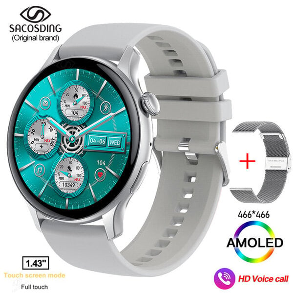 2024 Bluetooth Call Adult Smart Watch Full Touch Fitness IP68 vedenpitävä aikuisten älykello Lady Kello + laatikko Android IOS