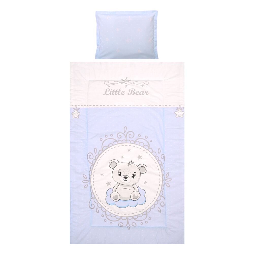 Lorelli lasten vuodevaatesetti Little Bear Blue, 140x95 cm, 5 osaa hinta ja tiedot | Vuodevaatteet lapsille | hobbyhall.fi