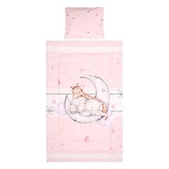 Lorelli lasten vuodevaatesetti Butterflies Pink, 140x95 cm, 5 osaa hinta ja tiedot | Vuodevaatteet lapsille | hobbyhall.fi