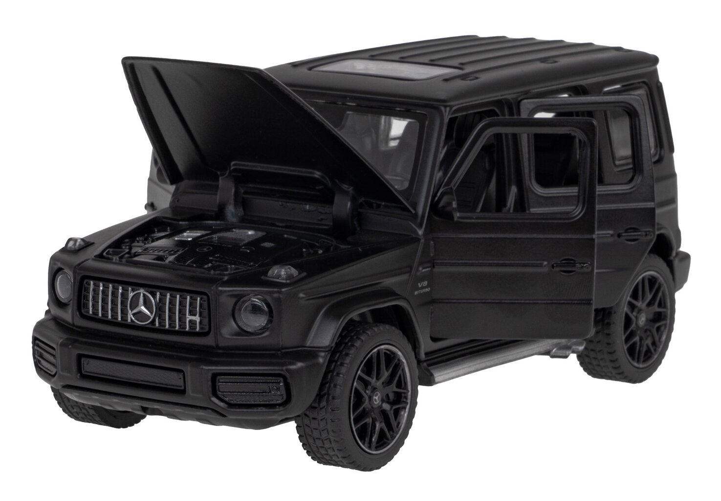 Metalliauto Mercedes Benz AMG G63 1:32, musta hinta ja tiedot | Poikien lelut | hobbyhall.fi