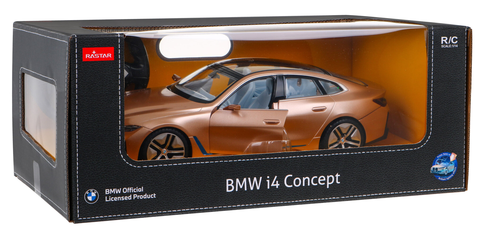 BMW I4 Concept kauko-ohjattava kilpa-auto 1:14 hinta ja tiedot | Poikien lelut | hobbyhall.fi