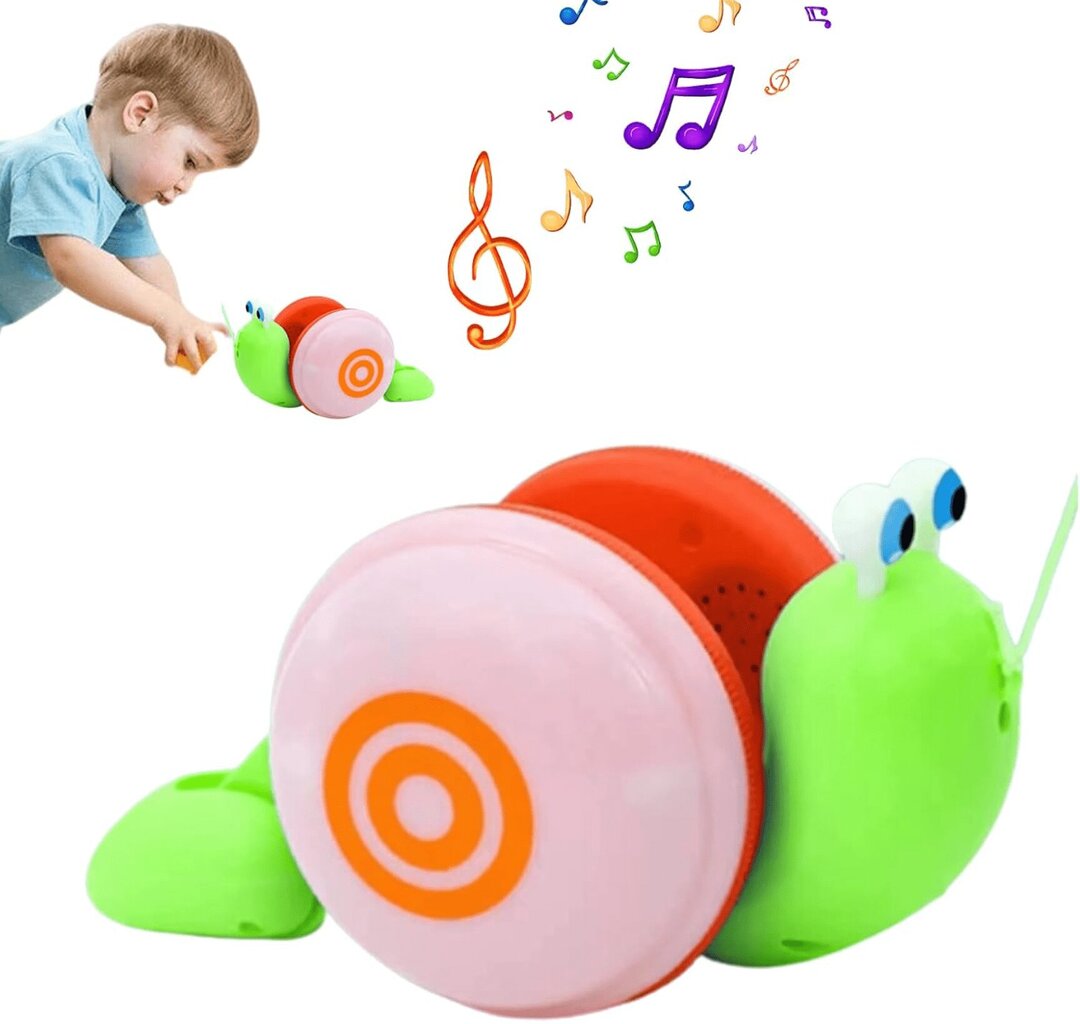 Interaktiivinen etana Halpix Snail Pull Along Toy hinta ja tiedot | Vauvan lelut | hobbyhall.fi