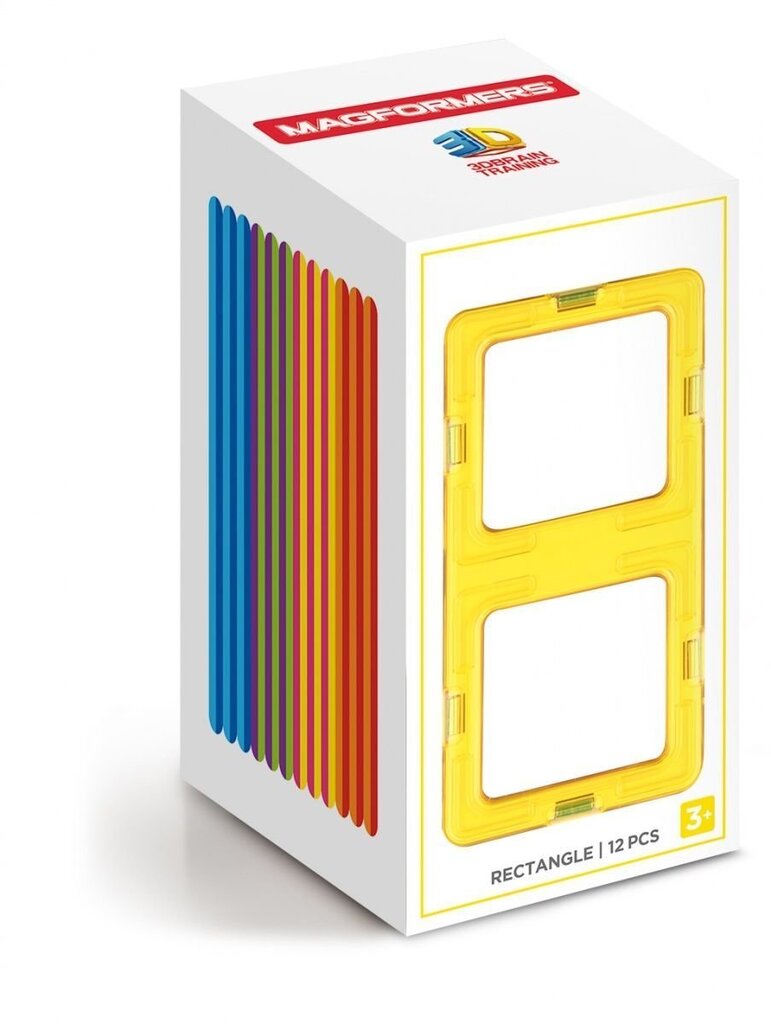 Magneettinen rakennussetti Magformers Rectangles, 12 kpl hinta ja tiedot | LEGOT ja rakennuslelut | hobbyhall.fi