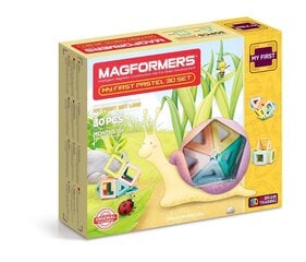 Magneettinen rakennussetti Magformers My first Pastelli, 30 kpl hinta ja tiedot | LEGOT ja rakennuslelut | hobbyhall.fi