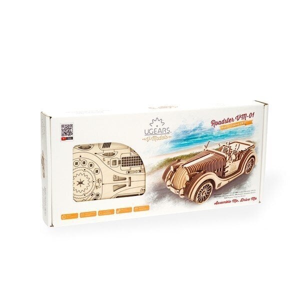 Rakennussetti Roadster Ugears, 437 kpl hinta ja tiedot | LEGOT ja rakennuslelut | hobbyhall.fi