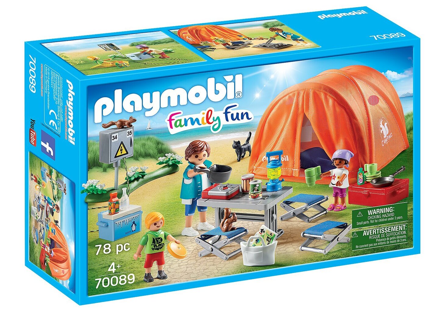 70089 Playmobil® Family Fun, perheet luonnossa hinta ja tiedot | LEGOT ja rakennuslelut | hobbyhall.fi