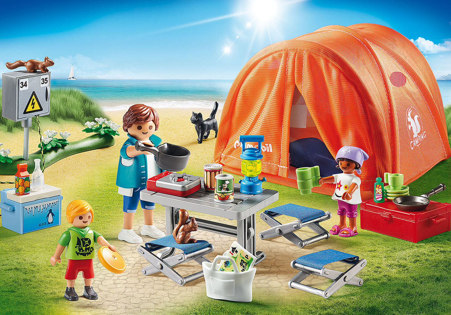 70089 Playmobil® Family Fun, perheet luonnossa hinta ja tiedot | LEGOT ja rakennuslelut | hobbyhall.fi