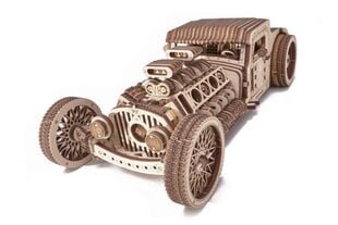 Puinen rakennussetti Hot Rod machine Wood Trick, 280 kpl. hinta ja tiedot | LEGOT ja rakennuslelut | hobbyhall.fi