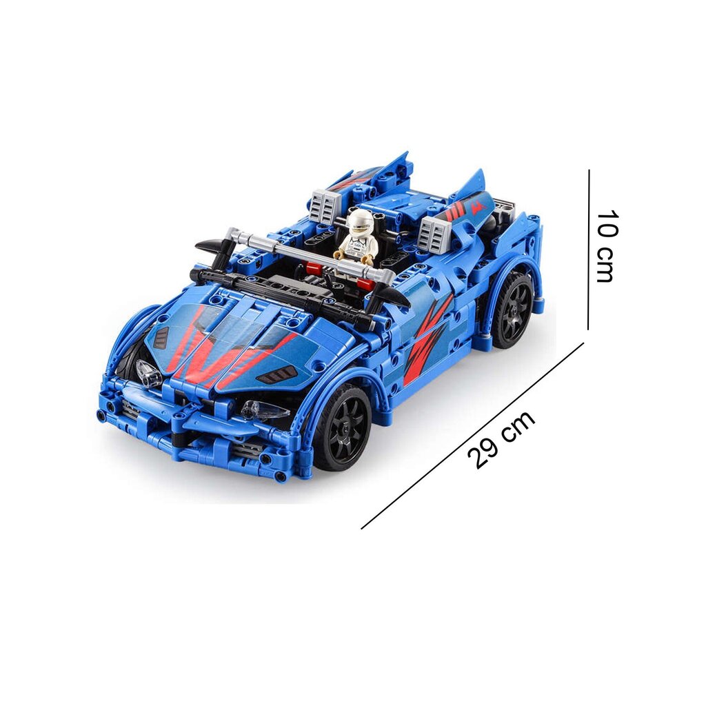 Rakennussetti Cada Radio-ohjattu auto Crash Racing Car, 585 kpl hinta ja tiedot | LEGOT ja rakennuslelut | hobbyhall.fi