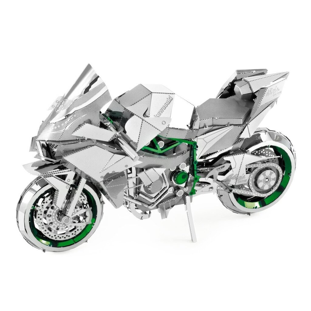 Metallin 3D-rakennussetti Kawasaki Ninja Green hinta ja tiedot | LEGOT ja rakennuslelut | hobbyhall.fi