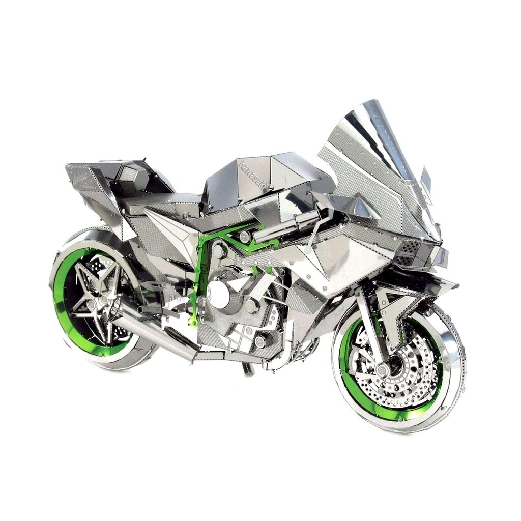 Metallin 3D-rakennussetti Kawasaki Ninja Green hinta ja tiedot | LEGOT ja rakennuslelut | hobbyhall.fi