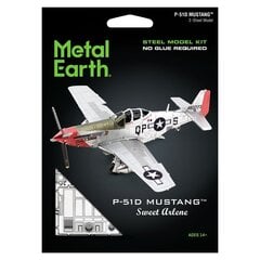 Metallinen 3D-rakennussetti P-51D Mustang Sweet Arlene hinta ja tiedot | Metal Earth Lelut yli 3-vuotiaille lapsille | hobbyhall.fi