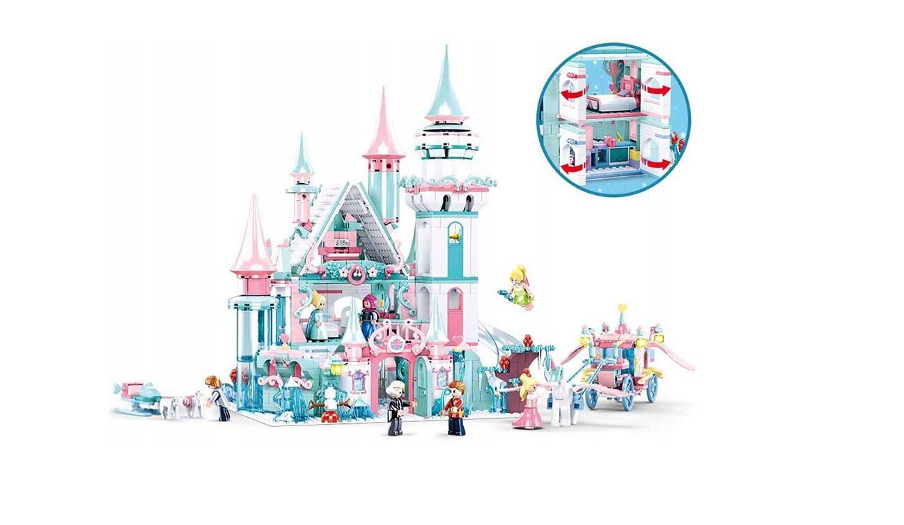 Rakennan Sluban Girl's Dream B0789 Winter Palace, 1324 kpl. hinta ja tiedot | LEGOT ja rakennuslelut | hobbyhall.fi