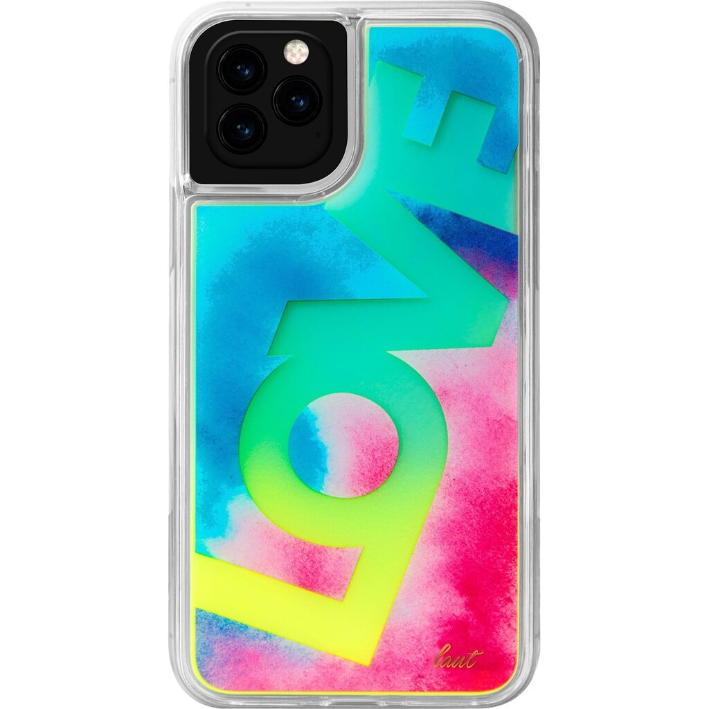 LAUT LIQUID GLITTER iPhone 11 LOVE Neon hinta ja tiedot | Puhelimen kuoret ja kotelot | hobbyhall.fi