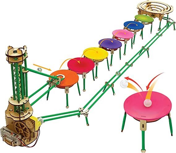 Puinen rakennussetti - Bounce Marble Run