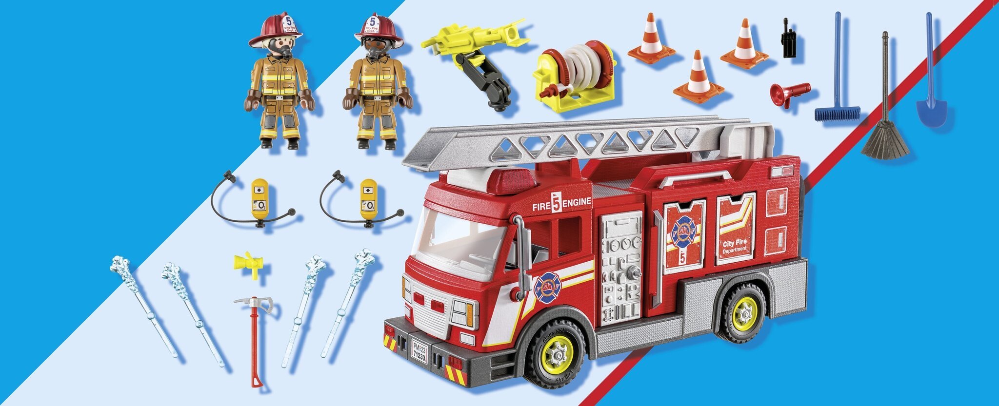 71233 Playmobil® City Action Paloauto valoilla, 86 kpl hinta ja tiedot | LEGOT ja rakennuslelut | hobbyhall.fi