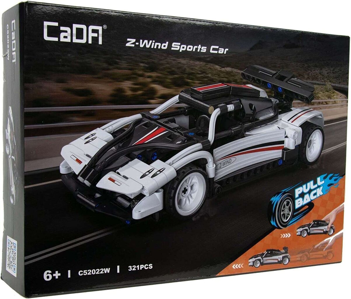 Rakennussetti CaDA Z-Wind Sports Car, C52022W, 321 det hinta ja tiedot | LEGOT ja rakennuslelut | hobbyhall.fi