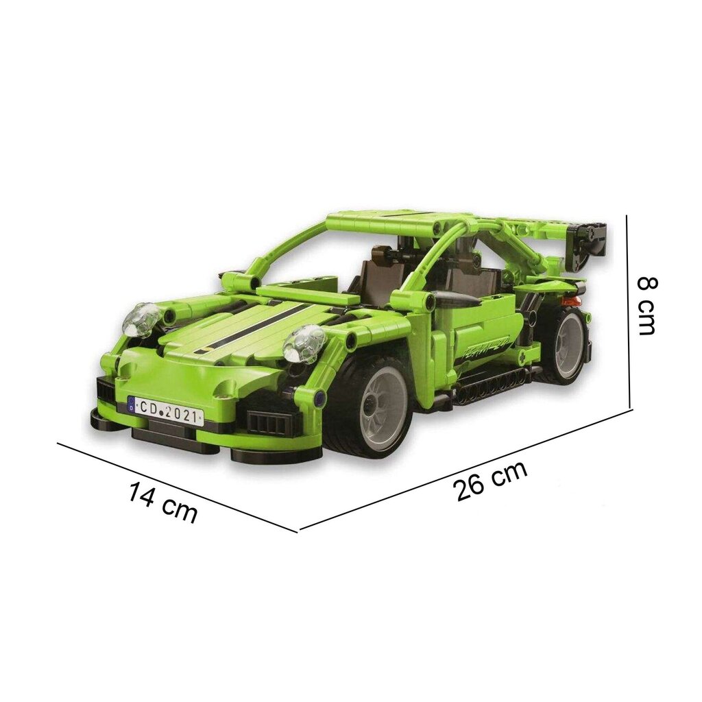 Rakennussetti CaDA Keltainen auto, 387 det. hinta ja tiedot | LEGOT ja rakennuslelut | hobbyhall.fi