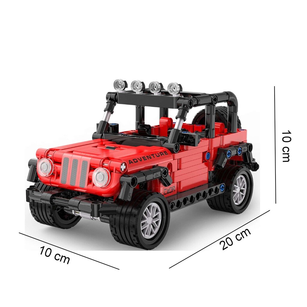 Rakennussetti CaDA Adventure Off-Roader Pull Back Terrain, C52027W, 317 det hinta ja tiedot | LEGOT ja rakennuslelut | hobbyhall.fi