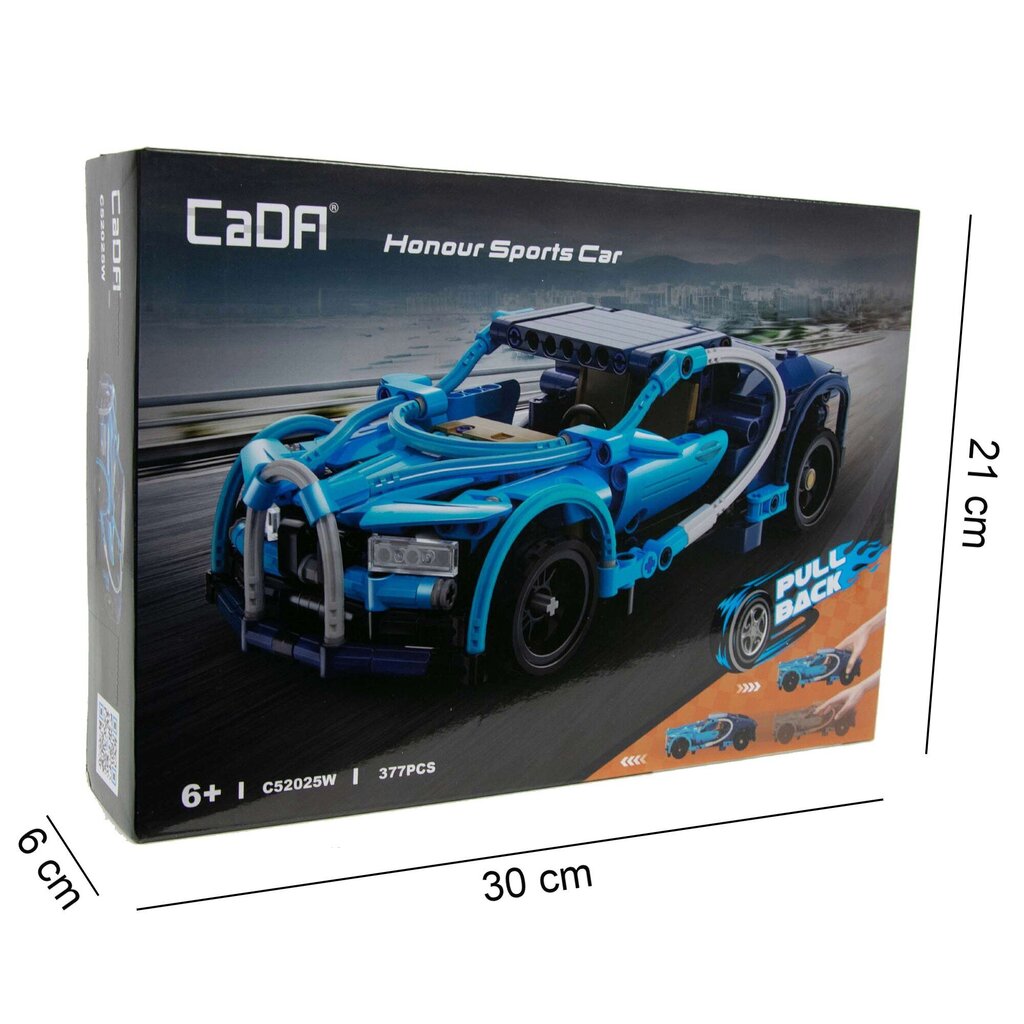 Rakennussetti CaDa, kilpa-auto, C52025W, 377 det. hinta ja tiedot | LEGOT ja rakennuslelut | hobbyhall.fi