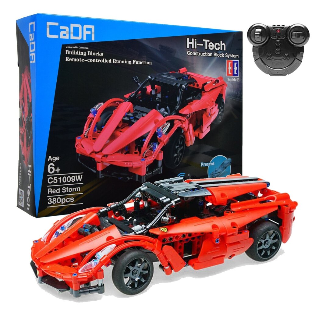 Rakennussetti CaDA Radio-ohjattu Red Storm, C51009W, 380 det. hinta ja tiedot | LEGOT ja rakennuslelut | hobbyhall.fi