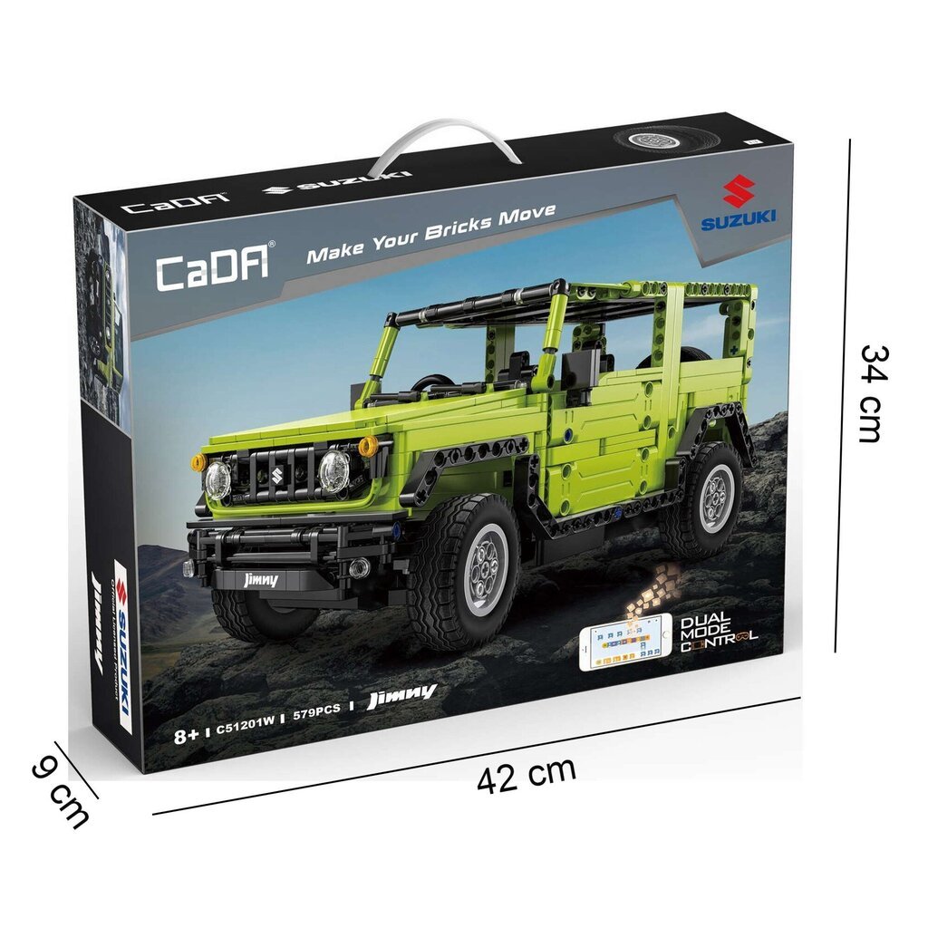 Rakennussetti Cada Radioaaltoohjattu auto Suzuki Jimny, C51201W, 579det.. hinta ja tiedot | LEGOT ja rakennuslelut | hobbyhall.fi