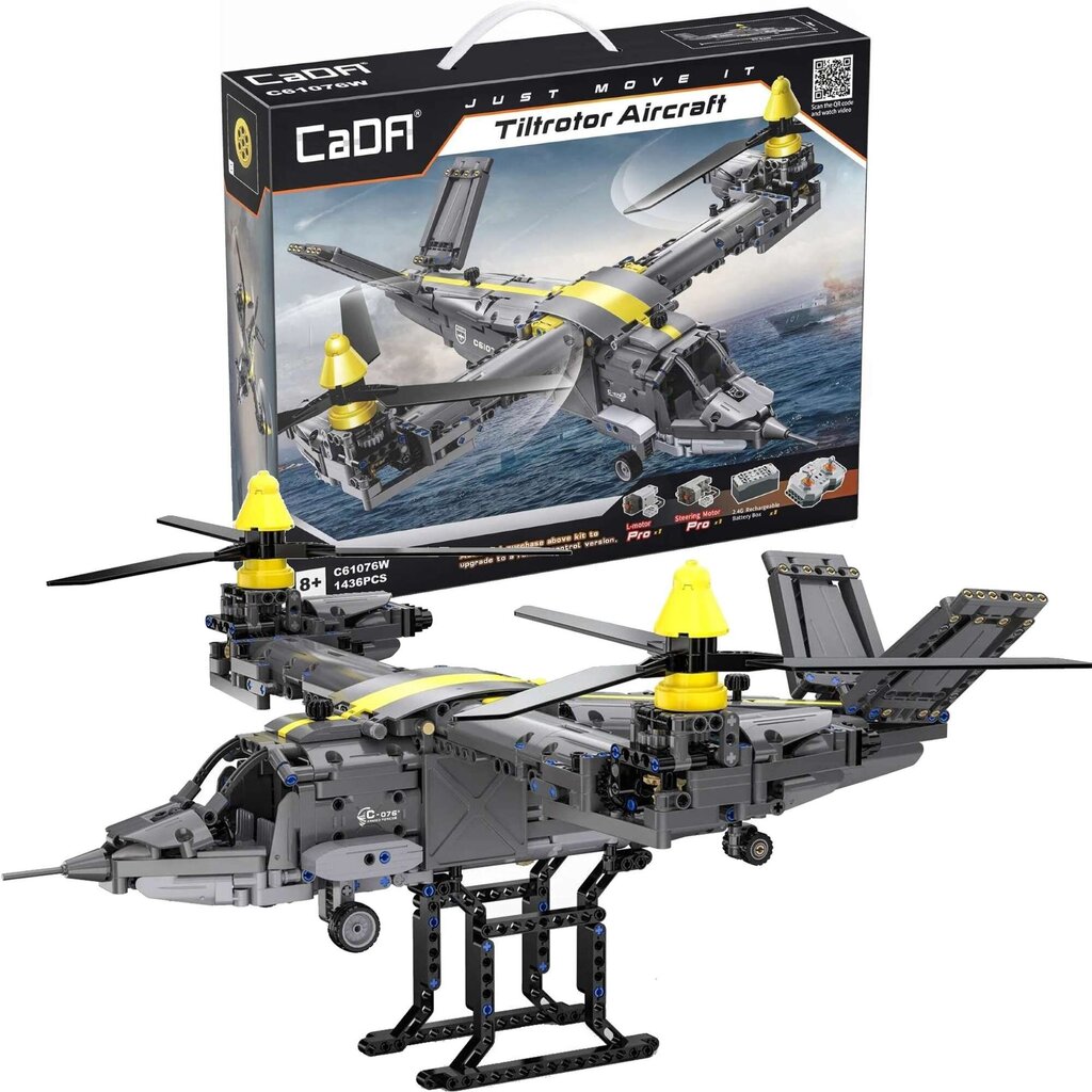 Rakennussetti Cada-helikopteri, C61076W, 1436 det hinta ja tiedot | LEGOT ja rakennuslelut | hobbyhall.fi