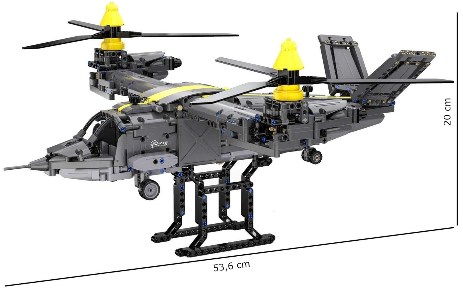 Rakennussetti Cada-helikopteri, C61076W, 1436 det hinta ja tiedot | LEGOT ja rakennuslelut | hobbyhall.fi