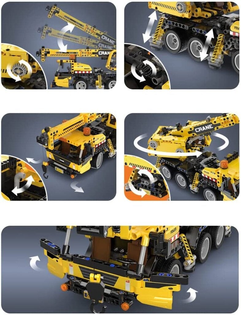 Rakennussetti Cada Crane, C65005W, 658 det. hinta ja tiedot | LEGOT ja rakennuslelut | hobbyhall.fi