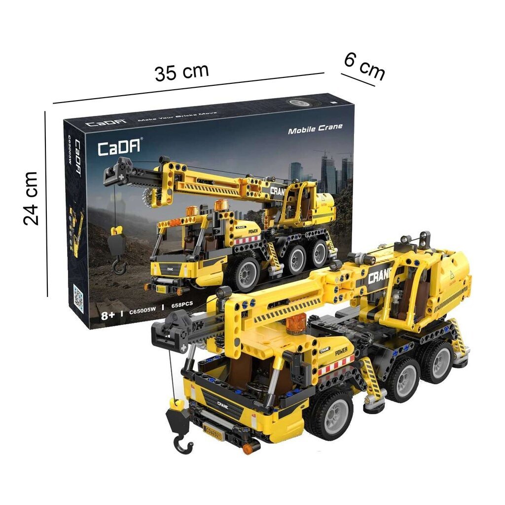 Rakennussetti Cada Crane, C65005W, 658 det. hinta ja tiedot | LEGOT ja rakennuslelut | hobbyhall.fi