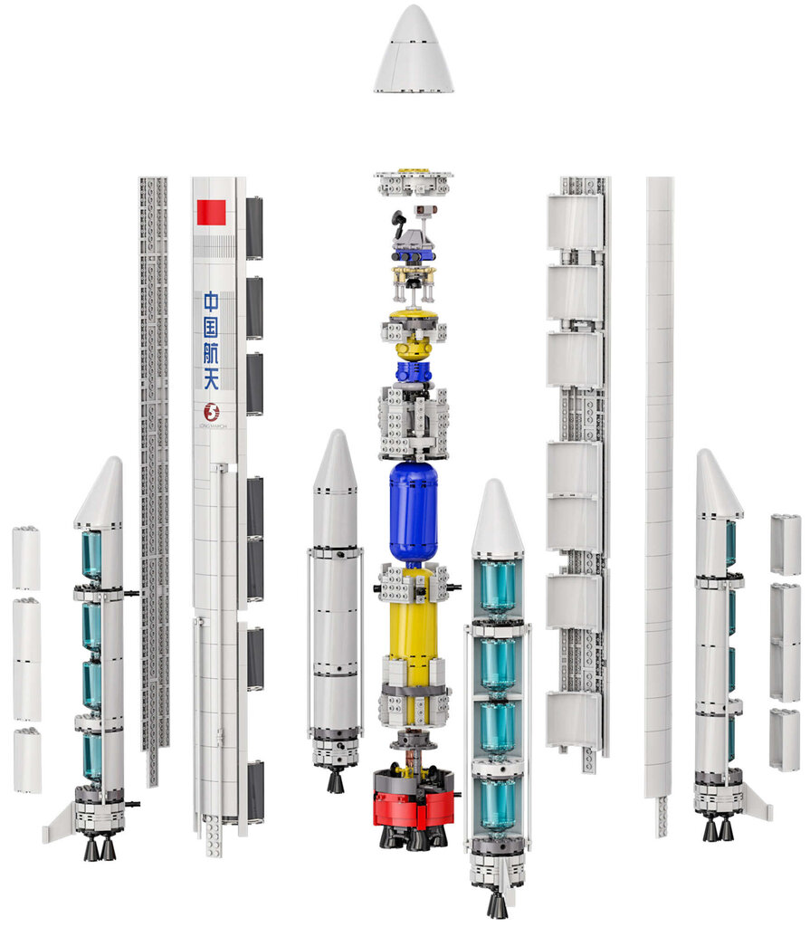 Rakennussetti-avaruusraketti Long March 5 Casci CaDA, 1500 kpl hinta ja tiedot | LEGOT ja rakennuslelut | hobbyhall.fi