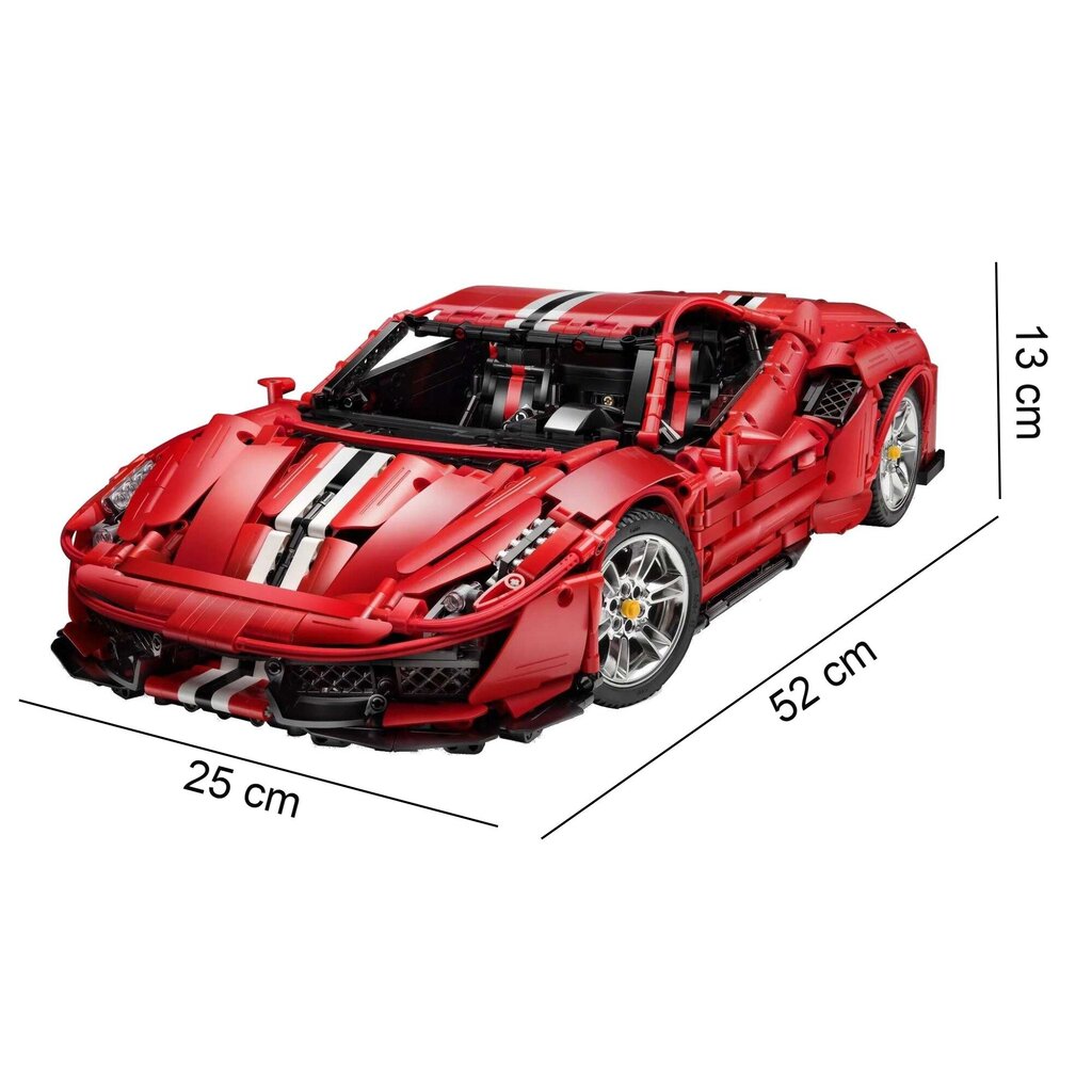 Rakennussetti CaDA auto sportowe 52 cm Italian Super Car, 3187 kpl hinta ja tiedot | LEGOT ja rakennuslelut | hobbyhall.fi