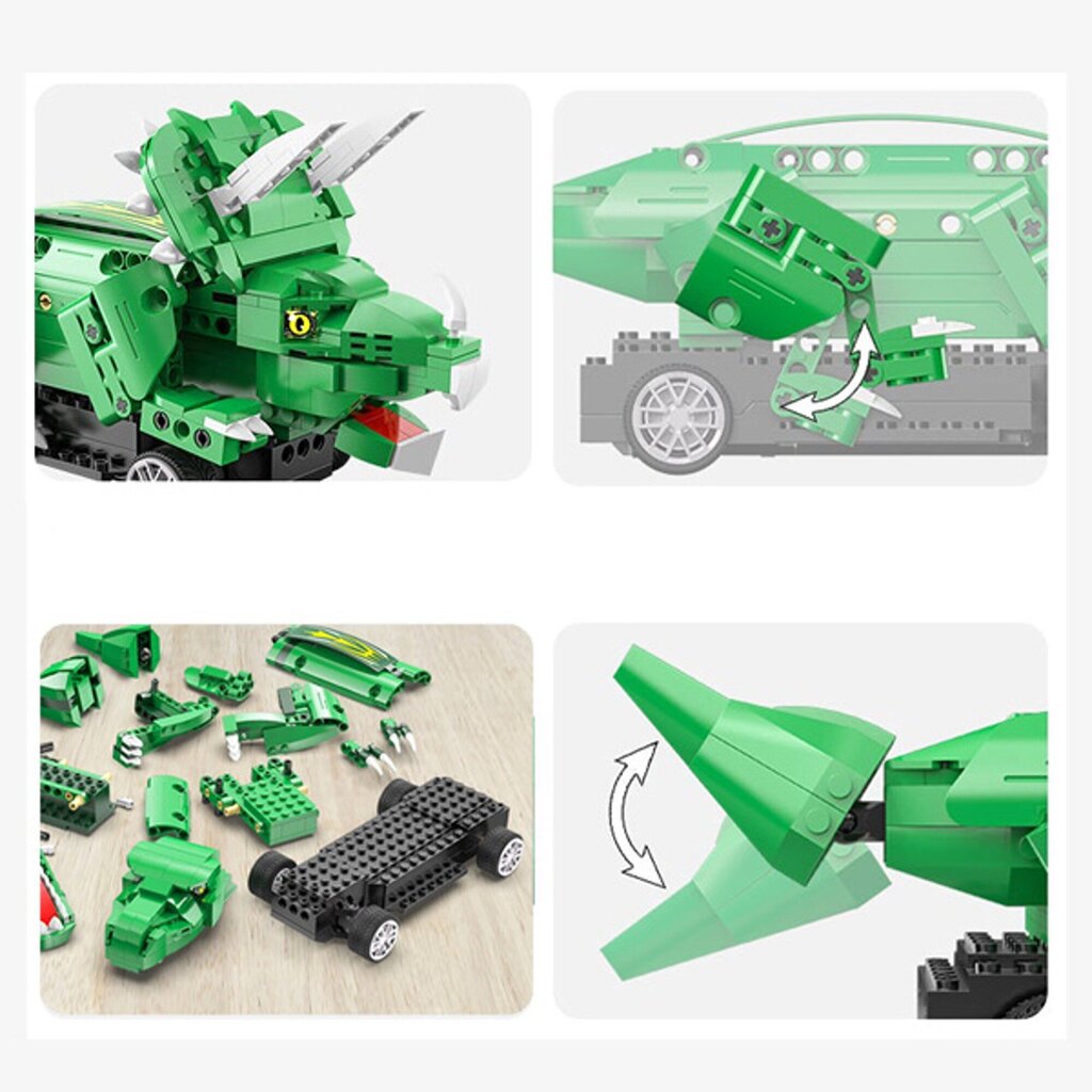 Blocks Cada Triceratops Remote Control Kuva, 317 kpl hinta ja tiedot | LEGOT ja rakennuslelut | hobbyhall.fi