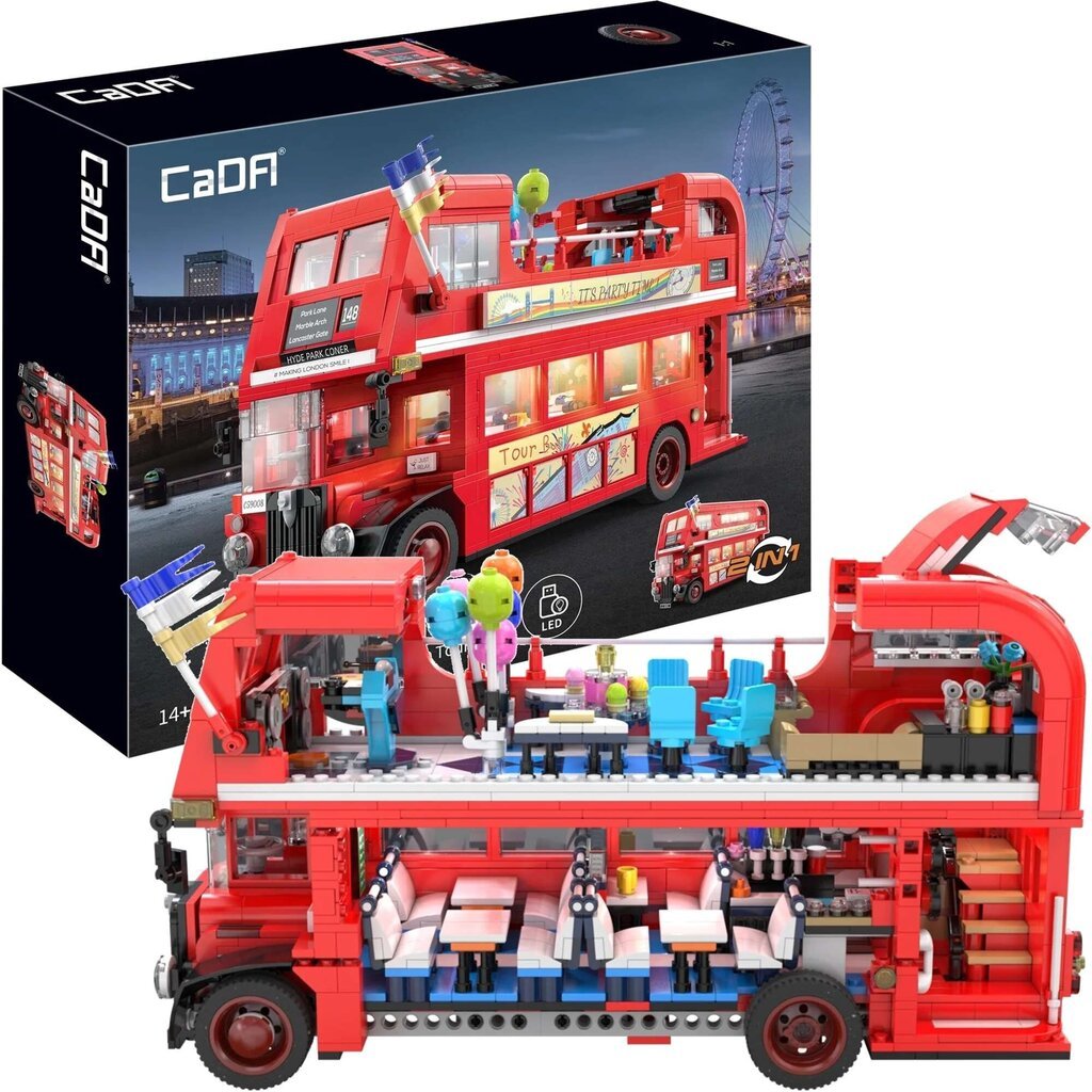 Cada Classic London Touring Bus, 1770 hinta ja tiedot | LEGOT ja rakennuslelut | hobbyhall.fi