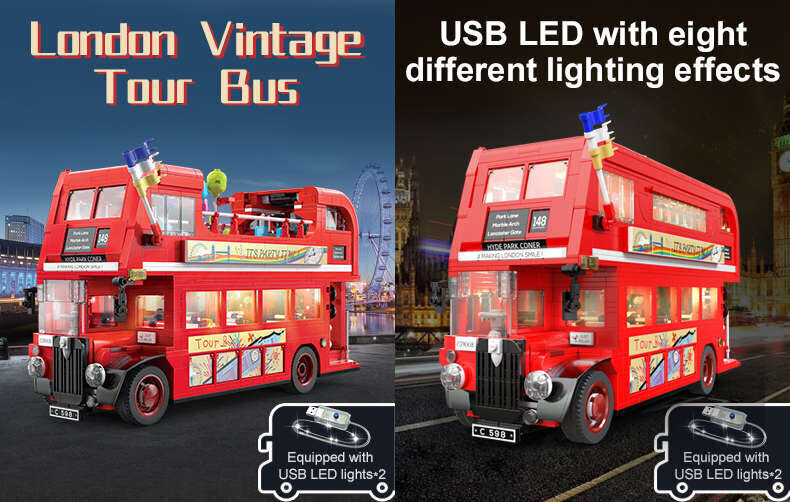 Cada Classic London Touring Bus, 1770 hinta ja tiedot | LEGOT ja rakennuslelut | hobbyhall.fi