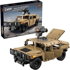 Rakennussetti CaDa Radio-ohjattu Military Humvee SUV, 628 kpl hinta ja tiedot | LEGOT ja rakennuslelut | hobbyhall.fi