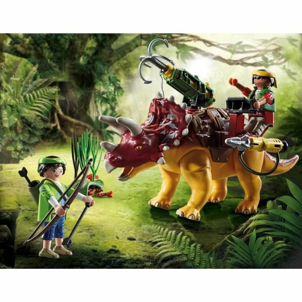 71262 Playmobil® Dino Rise Triceratops ja sotilaat, 37 kpl hinta ja tiedot | LEGOT ja rakennuslelut | hobbyhall.fi