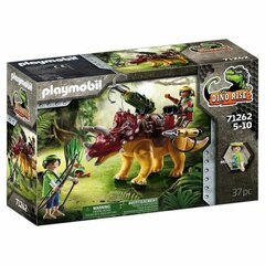 71262 Playmobil® Dino Rise Triceratops ja sotilaat, 37 kpl hinta ja tiedot | LEGOT ja rakennuslelut | hobbyhall.fi