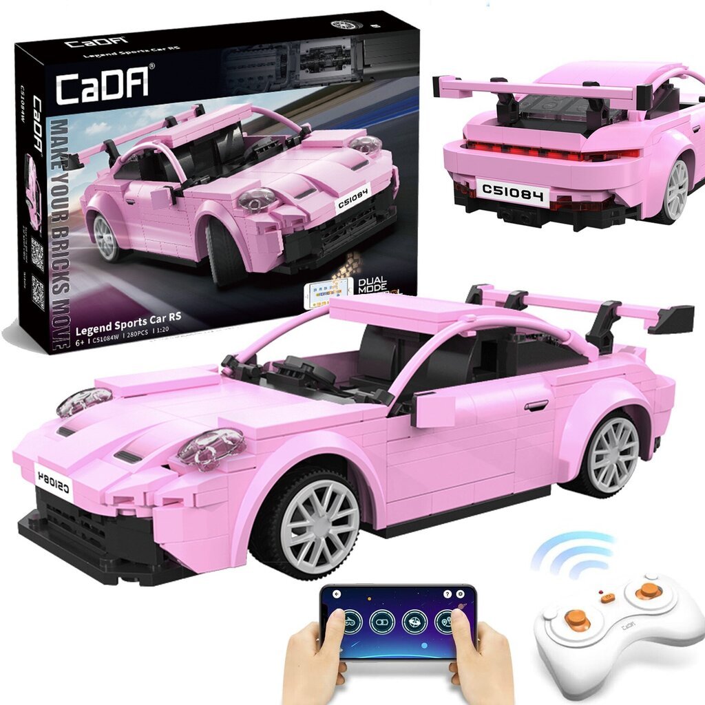 Rakennussetti RC-urheiluauto CaDA, 280 kpl hinta ja tiedot | LEGOT ja rakennuslelut | hobbyhall.fi